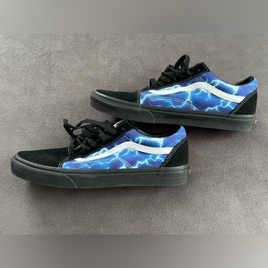 Vans Old Skool Lightning Blue/Black Shoes Men’s 10